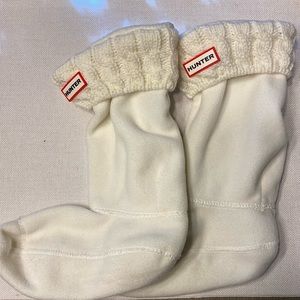Hunter Cable Knit Cuff Welly Boot Socks